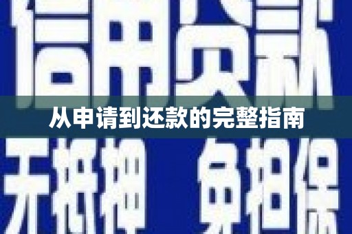 长洲从申请到还款的完整指南