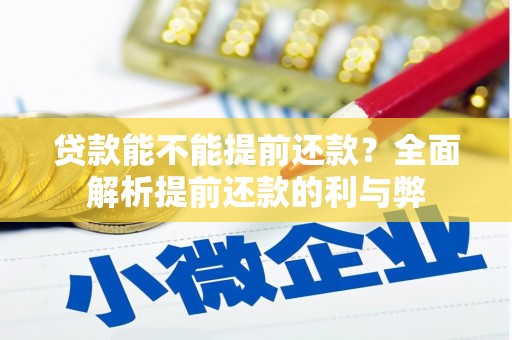 长洲贷款能不能提前还款？全面解析提前还款的利与弊