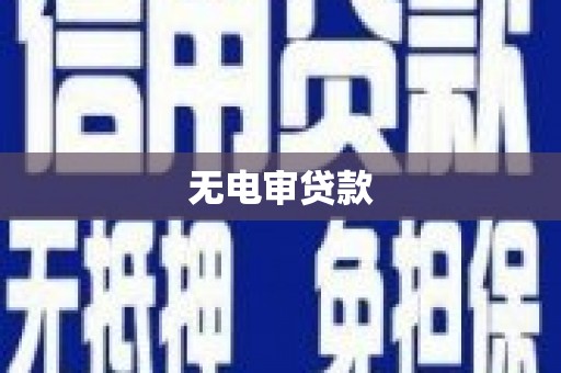 长洲无电审贷款