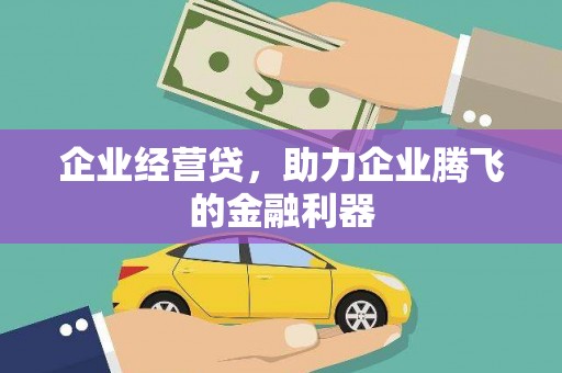 长洲企业经营贷，助力企业腾飞的金融利器