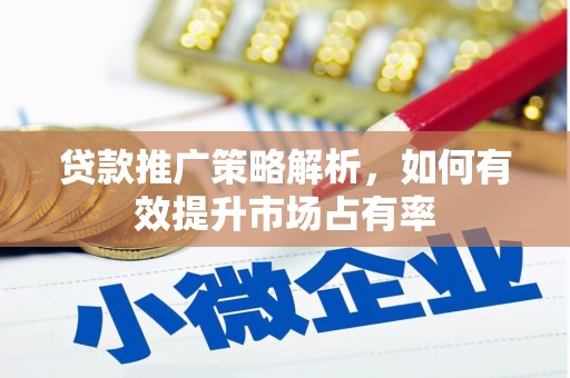 长洲贷款推广策略解析，如何有效提升市场占有率