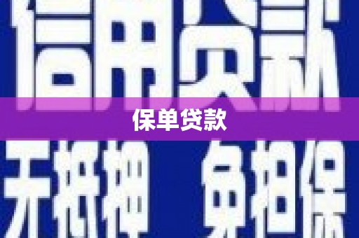 长洲保单贷款
