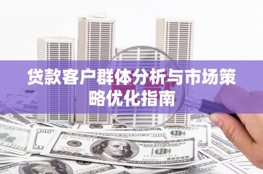 长洲贷款客户群体分析与市场策略优化指南
