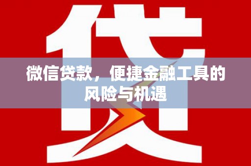 长洲微信贷款，便捷金融工具的风险与机遇