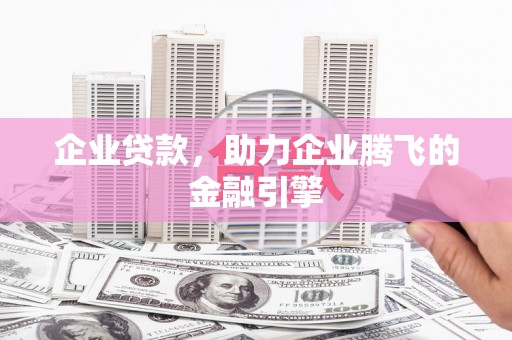 长洲企业贷款，助力企业腾飞的金融引擎