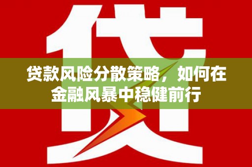 长洲贷款风险分散策略，如何在金融风暴中稳健前行