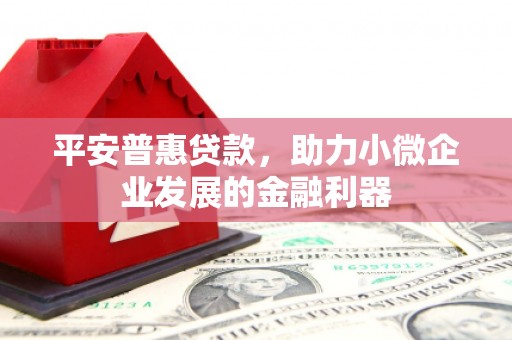 长洲平安普惠贷款，助力小微企业发展的金融利器