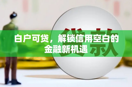 长洲白户可贷，解锁信用空白的金融新机遇