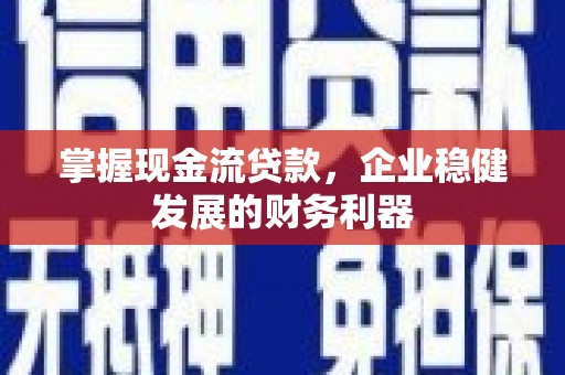 长洲掌握现金流贷款，企业稳健发展的财务利器