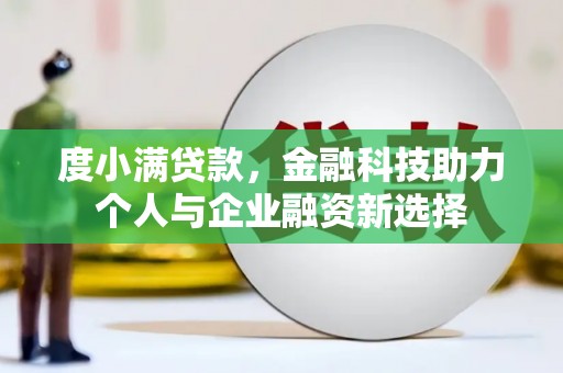 长洲度小满贷款，金融科技助力个人与企业融资新选择