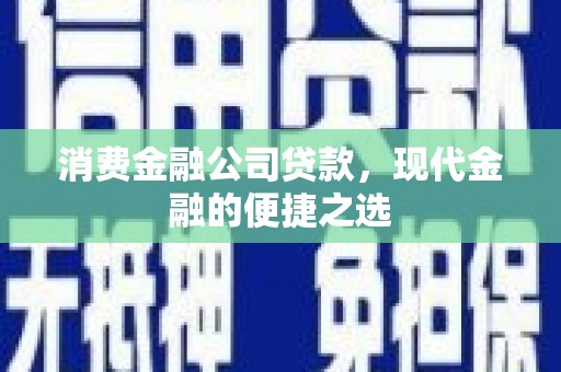 长洲消费金融公司贷款，现代金融的便捷之选