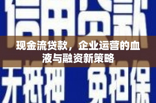 长洲现金流贷款，企业运营的血液与融资新策略