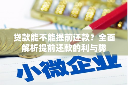 长洲贷款能不能提前还款？全面解析提前还款的利与弊