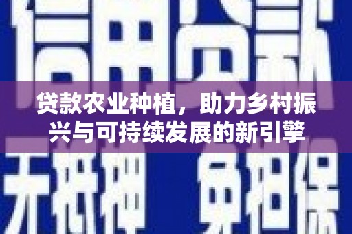长洲贷款农业种植，助力乡村振兴与可持续发展的新引擎