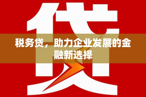 长洲税务贷，助力企业发展的金融新选择