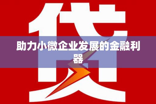 长洲助力小微企业发展的金融利器