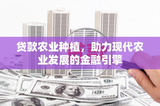长洲贷款农业种植，助力现代农业发展的金融引擎