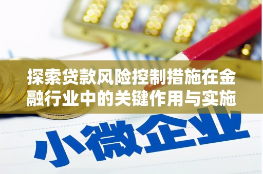 长洲探索贷款风险控制措施在金融行业中的关键作用与实施策略
