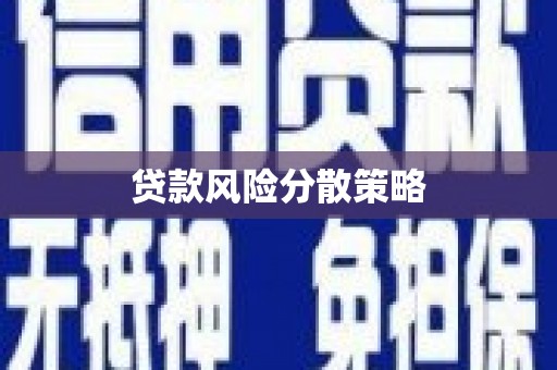 长洲贷款风险分散策略