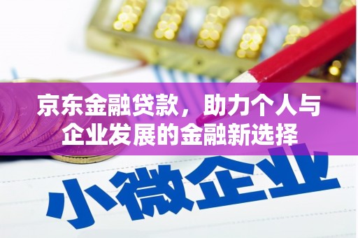 长洲京东金融贷款，助力个人与企业发展的金融新选择