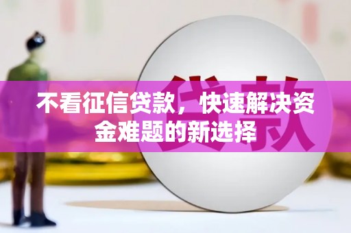 长洲不看征信贷款，快速解决资金难题的新选择