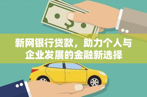 长洲新网银行贷款，助力个人与企业发展的金融新选择