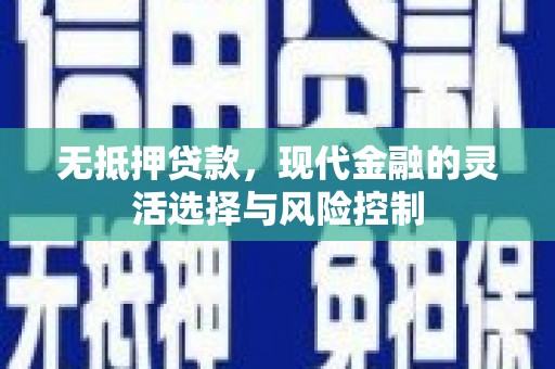 长洲无抵押贷款，现代金融的灵活选择与风险控制