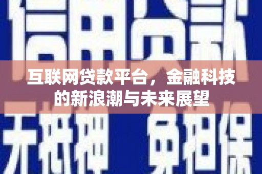 长洲互联网贷款平台，金融科技的新浪潮与未来展望