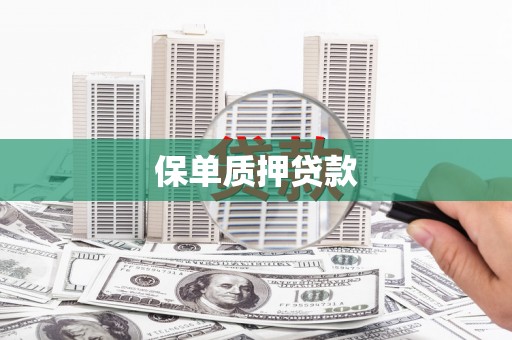长洲保单质押贷款