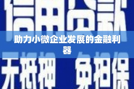 长洲助力小微企业发展的金融利器