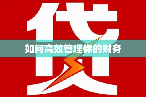长洲如何高效管理你的财务