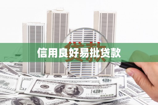 长洲信用良好易批贷款